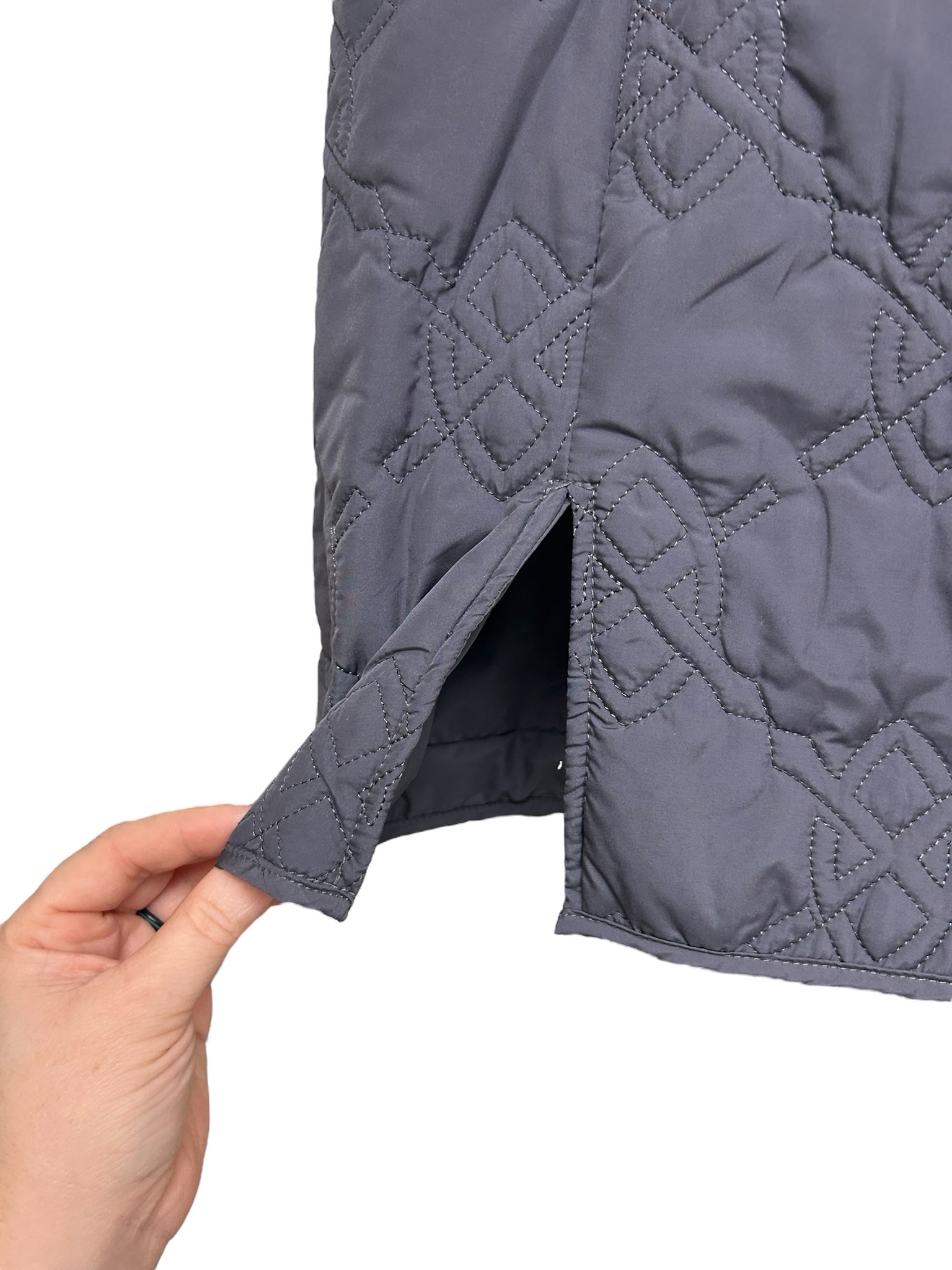 DAILY PAPER PHILIPA QUILTED MINI GRAY SKIRT SIZE XL