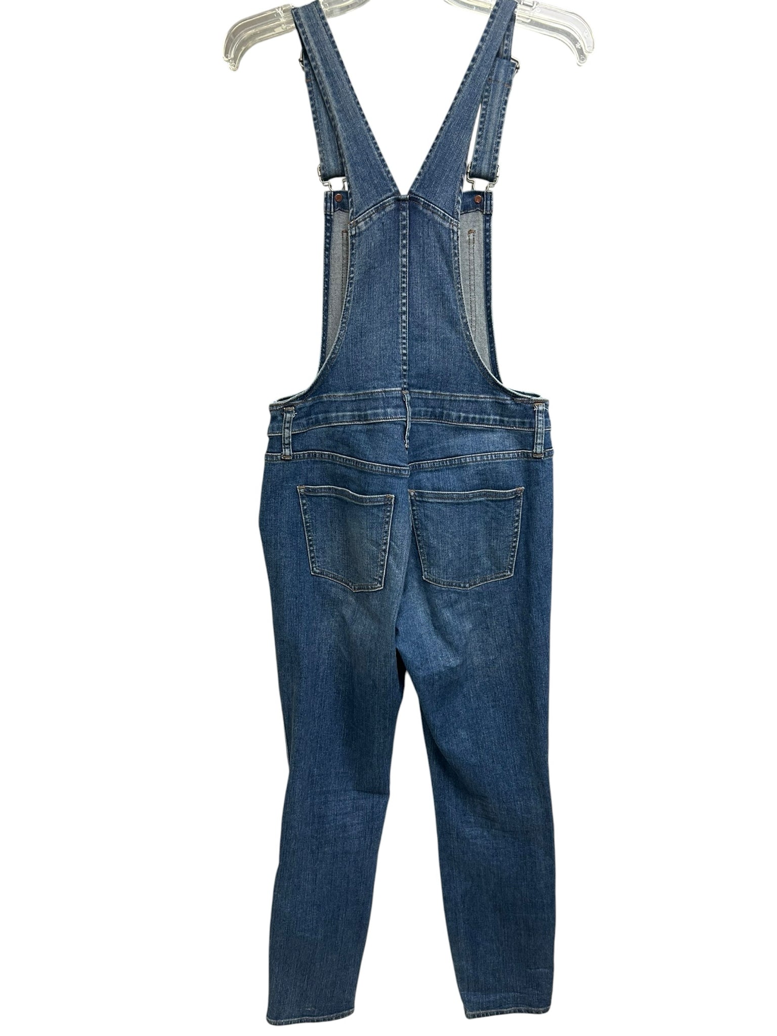 MADEWELL THE SKINNY OVERALLS IN JANSING WASH SIZE MEDIUM