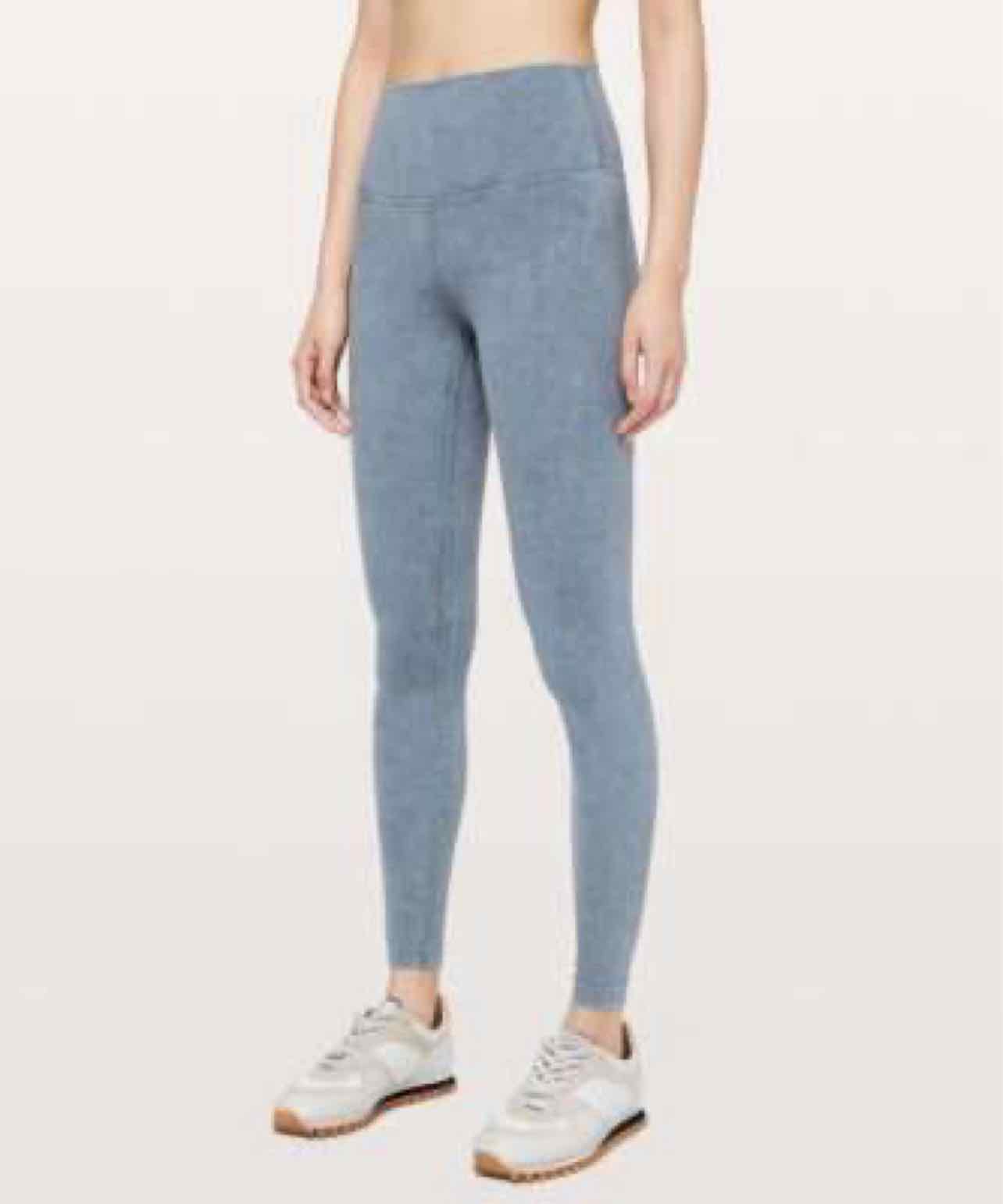 LULULEMON WASHED HIGH RISE LEGGING SIZE: 10
