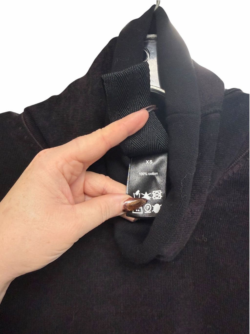 GARMENTORY RUNDHOLZ BLACK LABEL ASYMMETRICAL DRAPED COWL NECK TOP SIZE XS