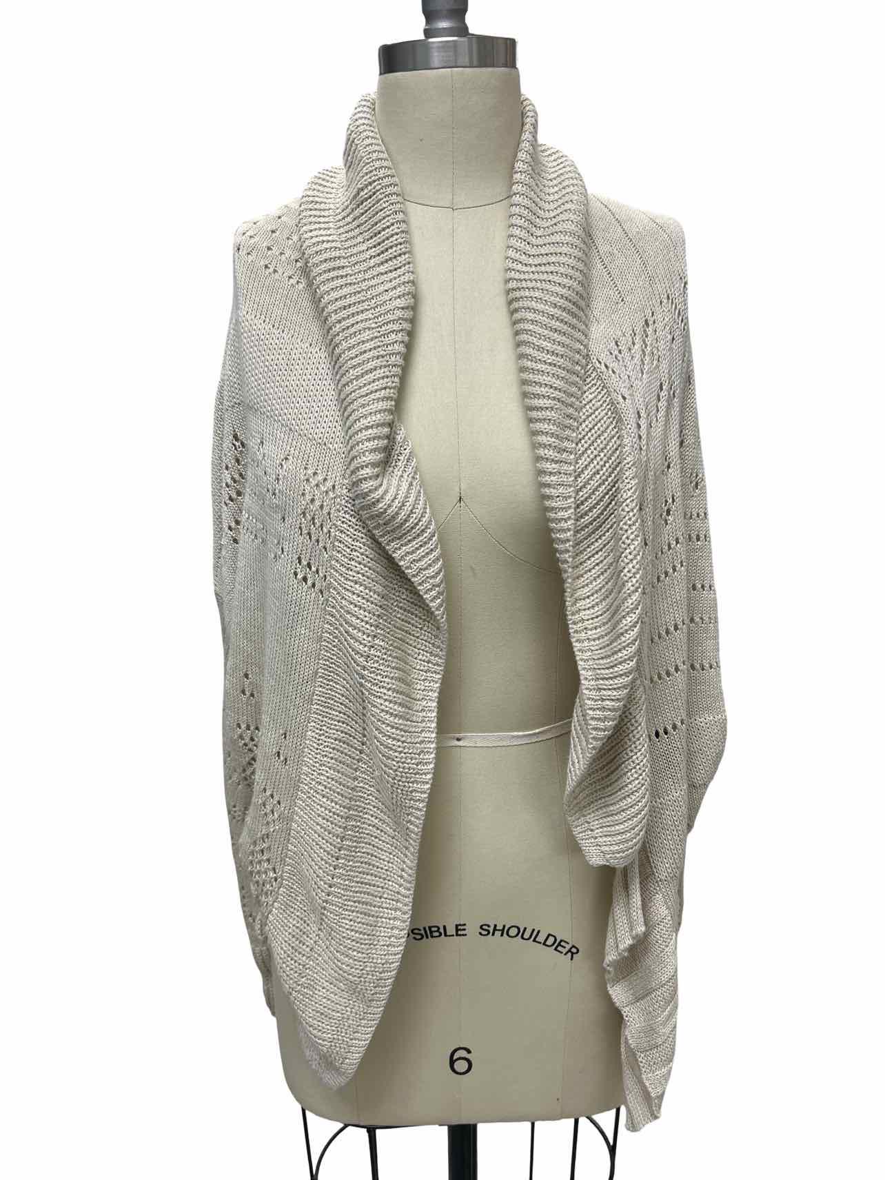 GARY GRAHAM  100% COTTON HAND KNIT DROP SHOULDER TOP SIZE: S