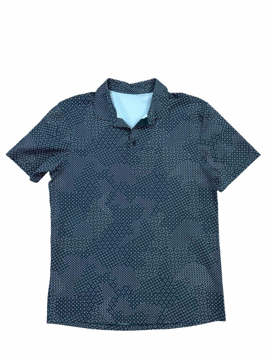 LULULEMON Propel Polo - Stitch Camo Ice Grey Deep Coal size: M