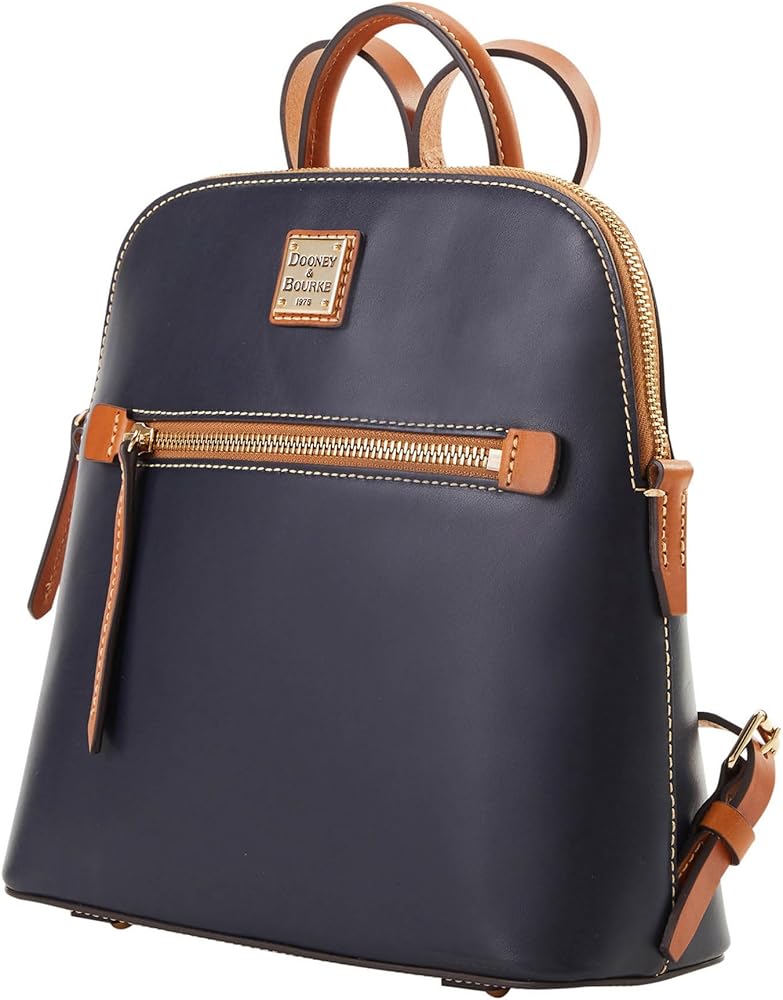 NEW DOONEY AND BOURKE WEXFORD LEATHER BACKPACK IN MIDNIGHT BLUE