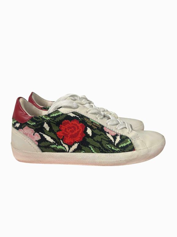 KATE SPADE ACE ROSE EMBROID SNEAKER SIZE: 7.5