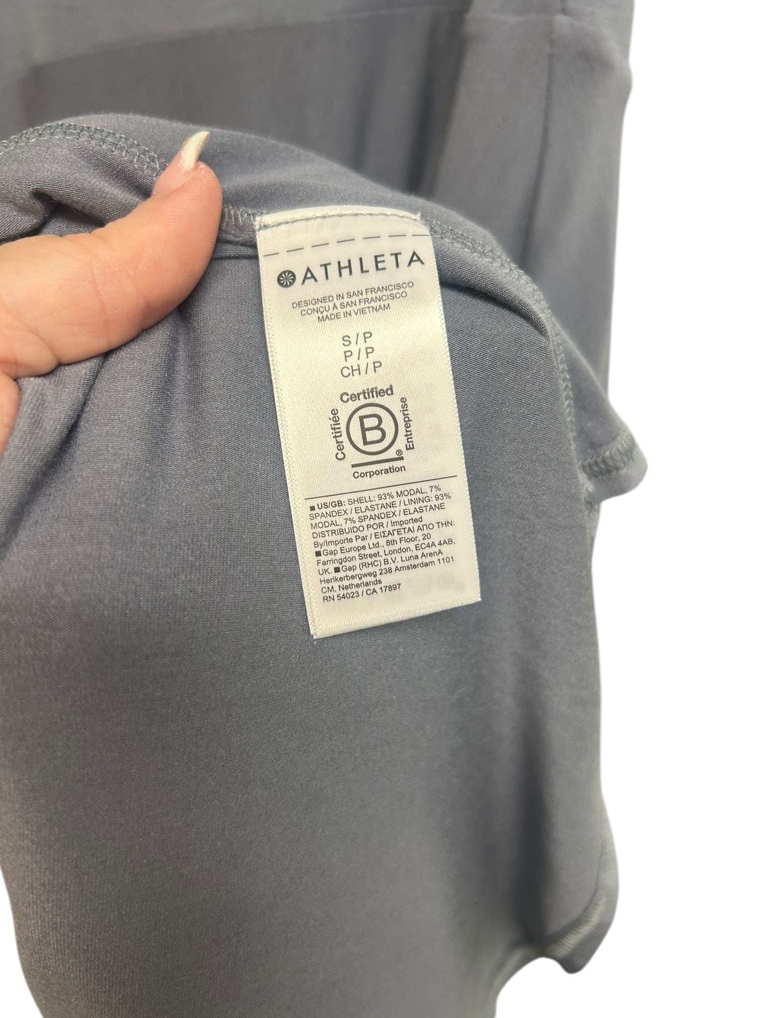 NWT ATHLETA SANTORINI CLOUD MIDI TANK DRESS COTTAGE BLUE SIZE SMALL