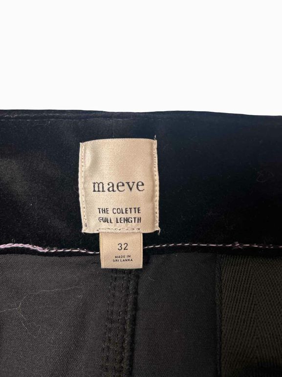 ANTHROPOLOGIE SMAEVE VELVET THE COLETTE WIDE LEG PANT SIZE: 32