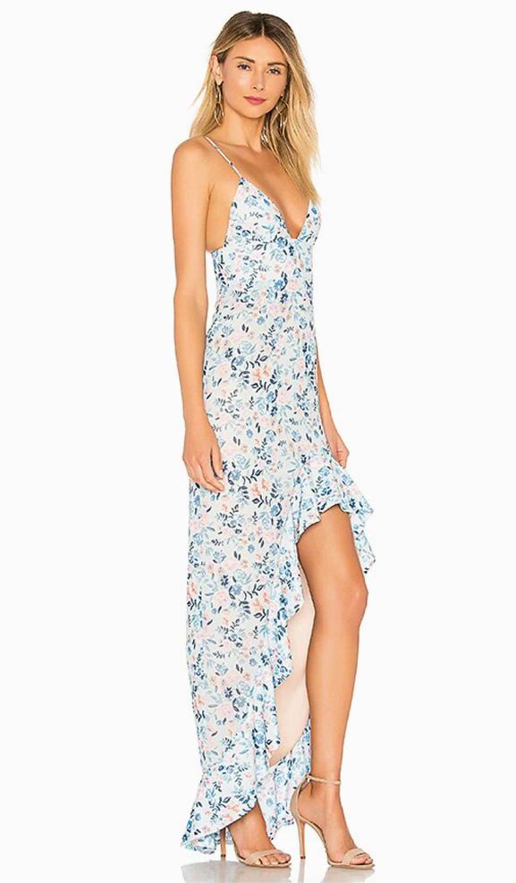 NWT LOVERS & FRIENDS AHAMANI FLORAL GOWN SMALL