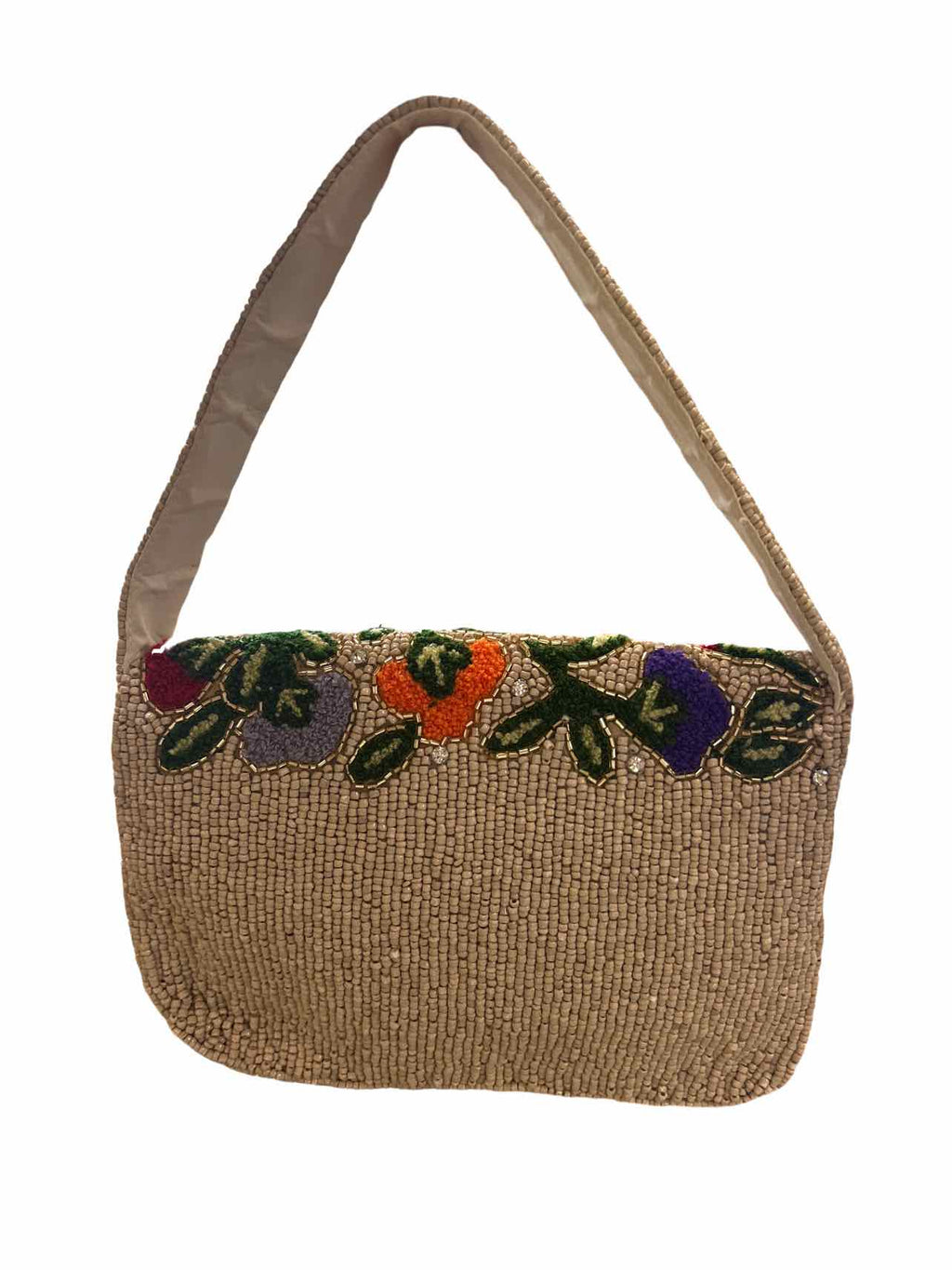 STUDIO 12 BEADED FLORAL SHOULDER