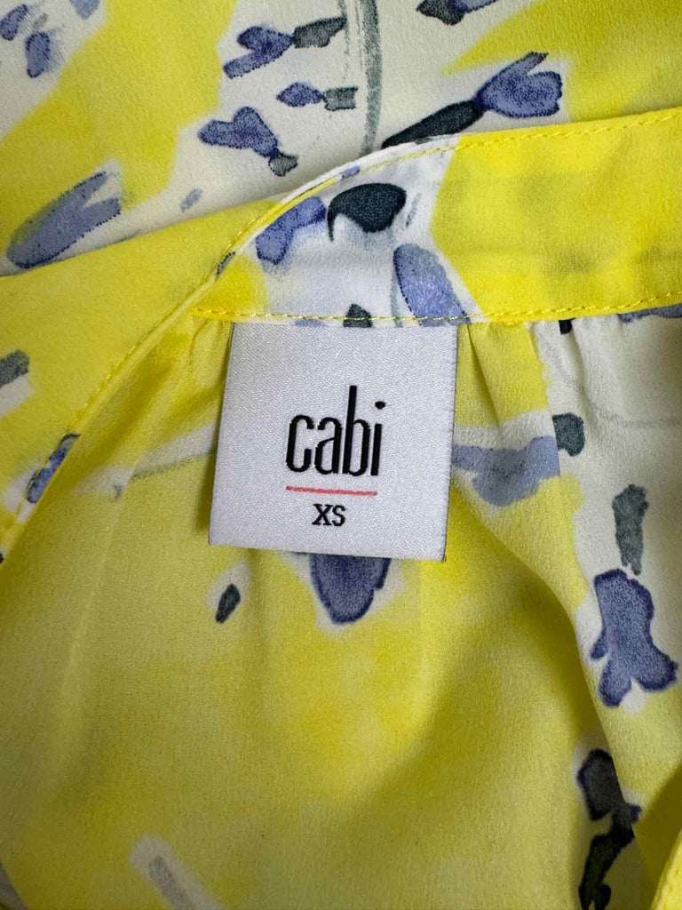 CABI 5707 REEF KNOT NAUTICAL YELLOW BLOUSE SIZE XS