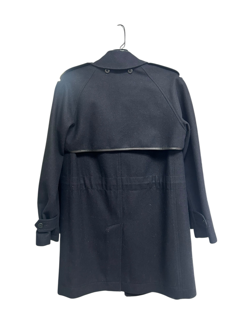 COACH CONVERTIBLE WOOL TRENCH COAT 3 IN 1 BLACK SIZE 0