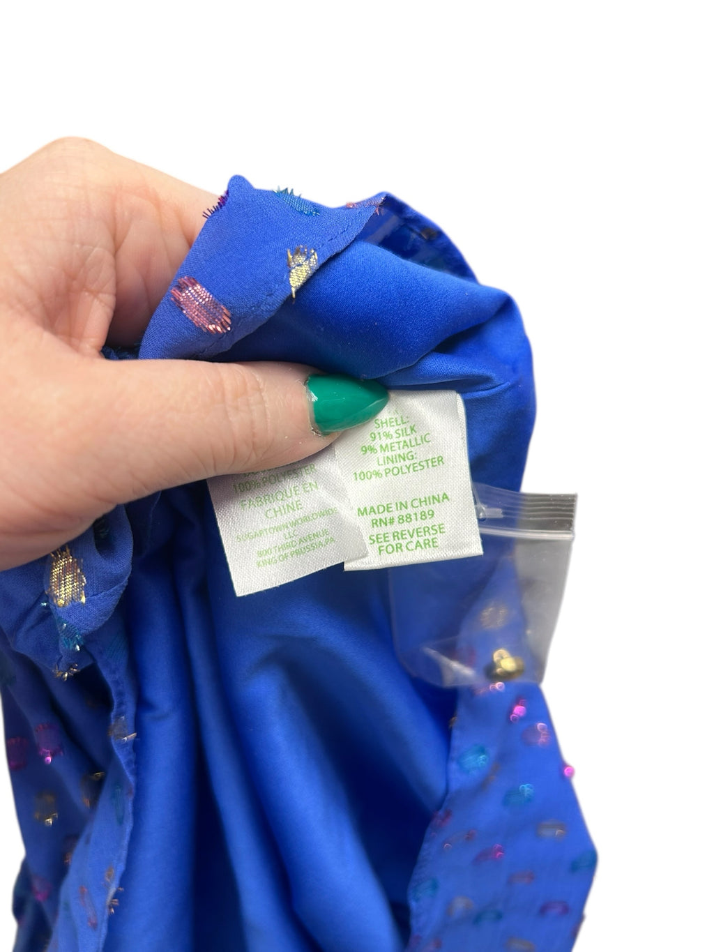 LILLY PULITZER MAISEL ALL SILK DRESS MOROCCAN BLUE SHIFT SIZE 10