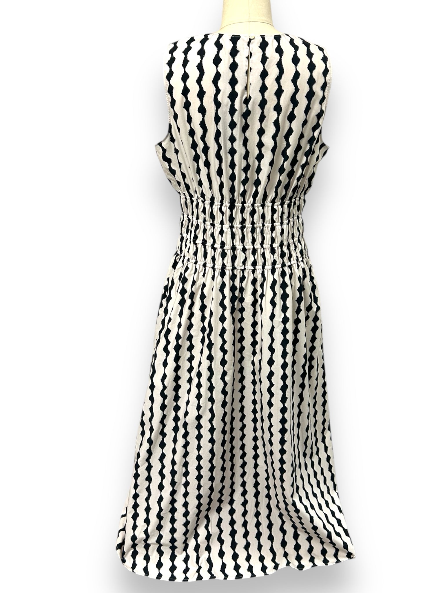 NWT RAILS ILON MIDI IVORY SHIBORI BLACK CREAM SIZE LARGE