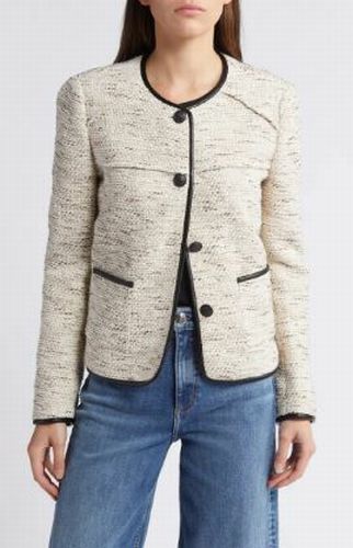 RAG & BONE MIRABELLE COTTON BLEND TWEED LADY JACKET SIZE SMALL