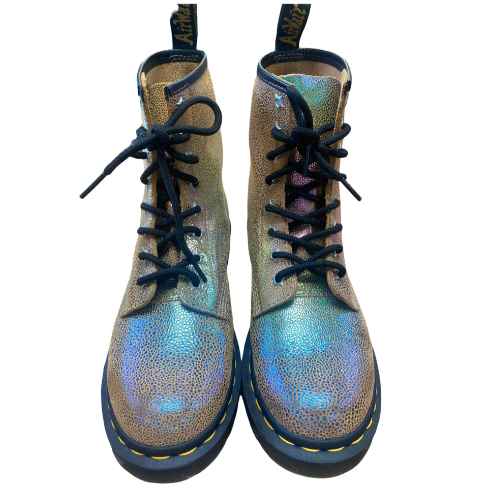 DOC MARTENS RAINBOW RAY SUEDE LACE UP BOOT SIZE 38