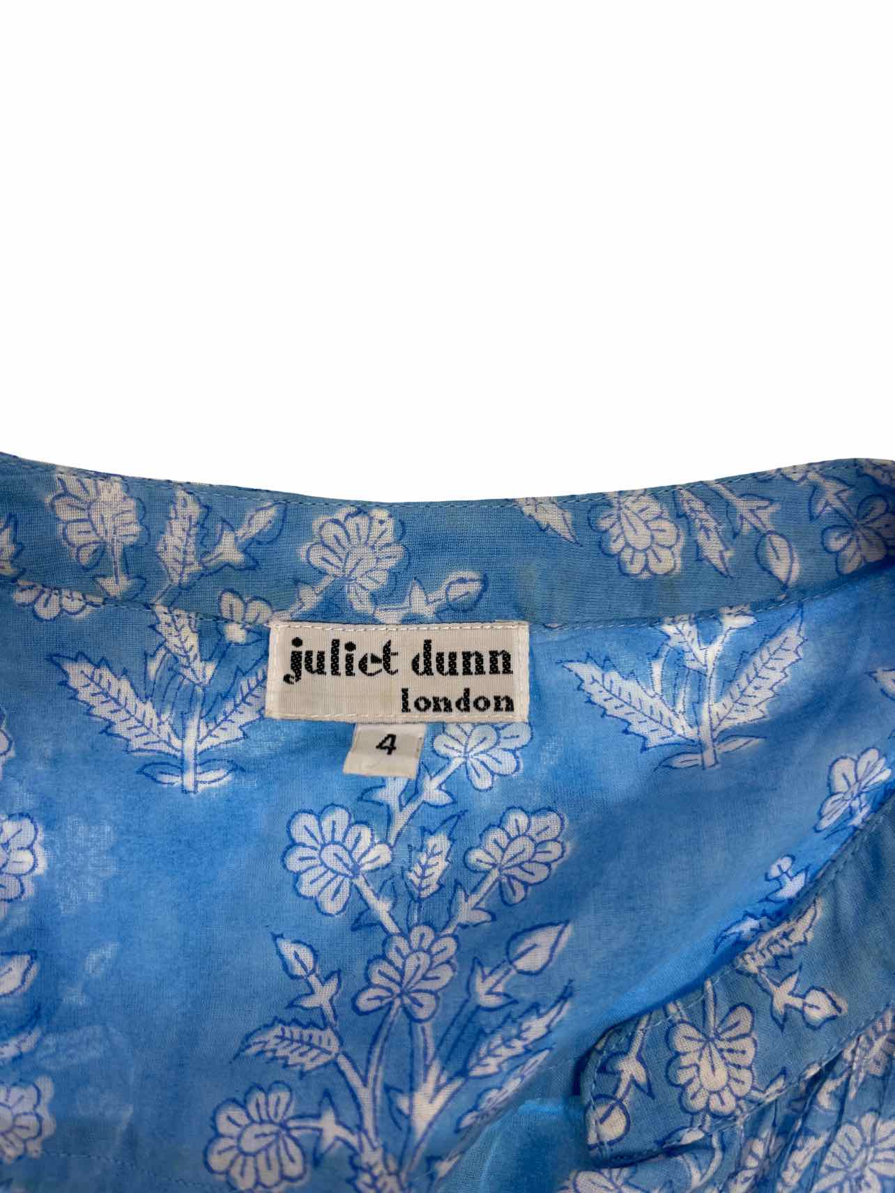 JULIET DUNN FLORAL BOHO SPLIT NECK TIERED DRESS SIZE: XL