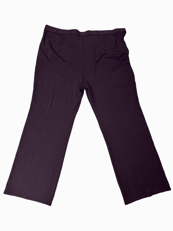 JJILL NWT! DOUBLE FACE JERSEY TROUSER PANTS 3X PLUM