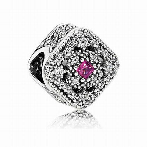 PANDORA FAIRYTALE TREASURE CHARM CERISE