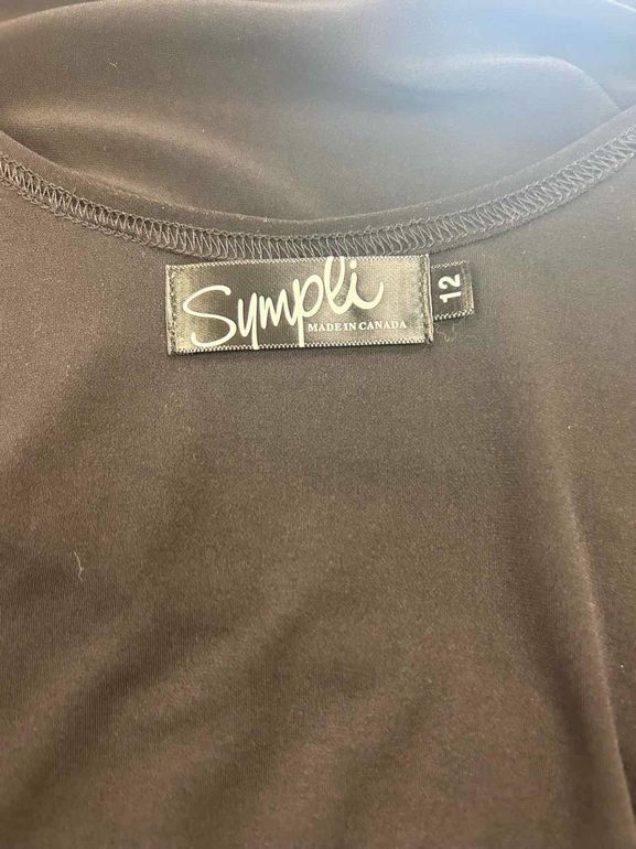 SYMPLI NWT! CLASSIC FIT CROP SMOCK TOP SIZE: 12