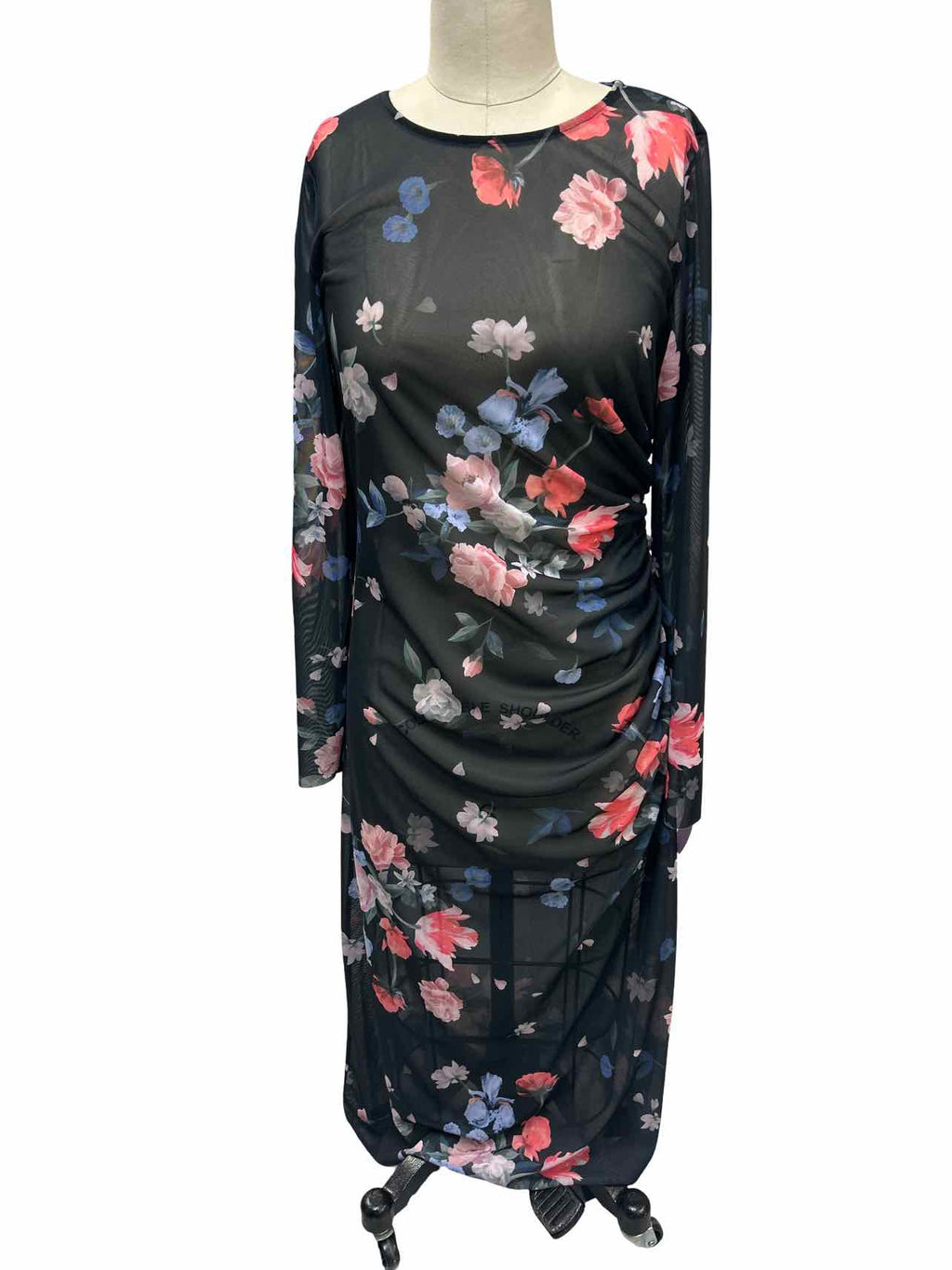 TED BAKER NWT SHEER FLORAL DRESS SIZE:M