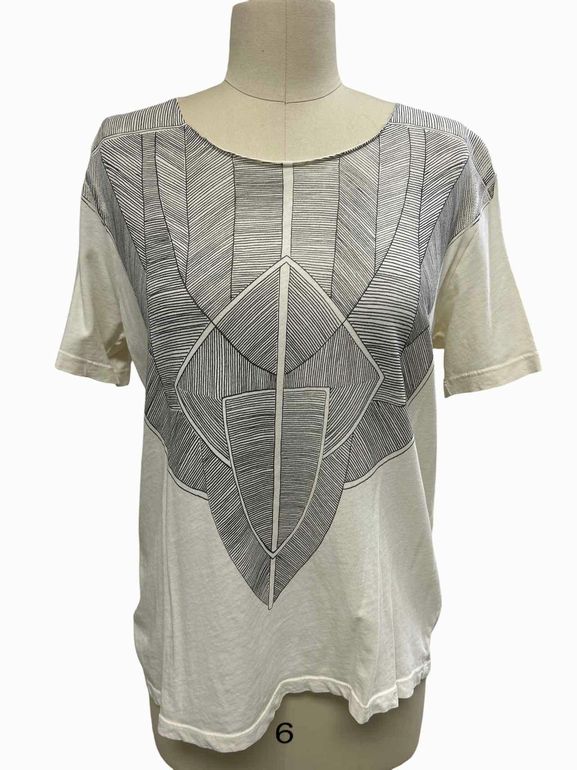 RAQUEL ALLEGRA NEW! KIBO OVERSIZE TEE WITH CHESTPLATE SIZE: 00