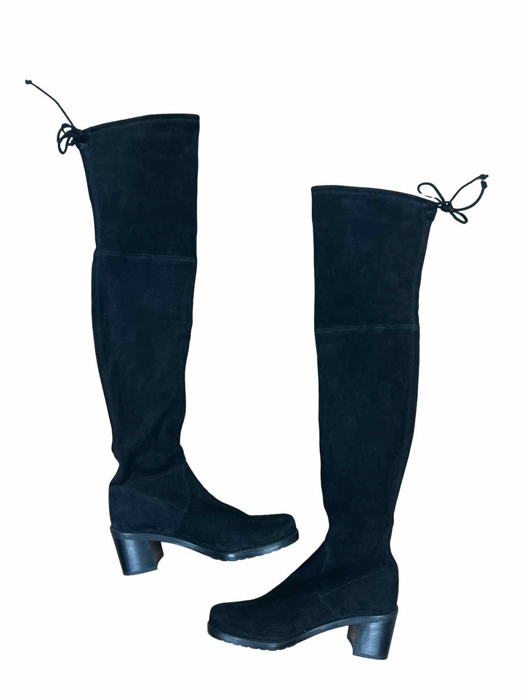 STUART WEITZMAN TIELAND OVER THE KNEE SUEDE BOOTS SIZE: 8.5