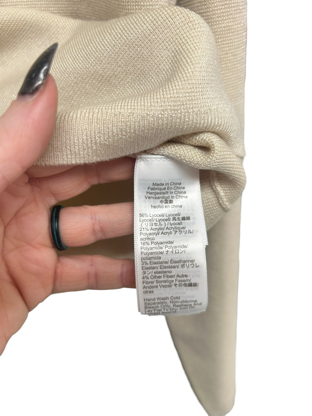 NWT J.CREW LYOCELL CREAM CREW KNIT BUTTON FRONT CARDIGAN SIZE LARGE