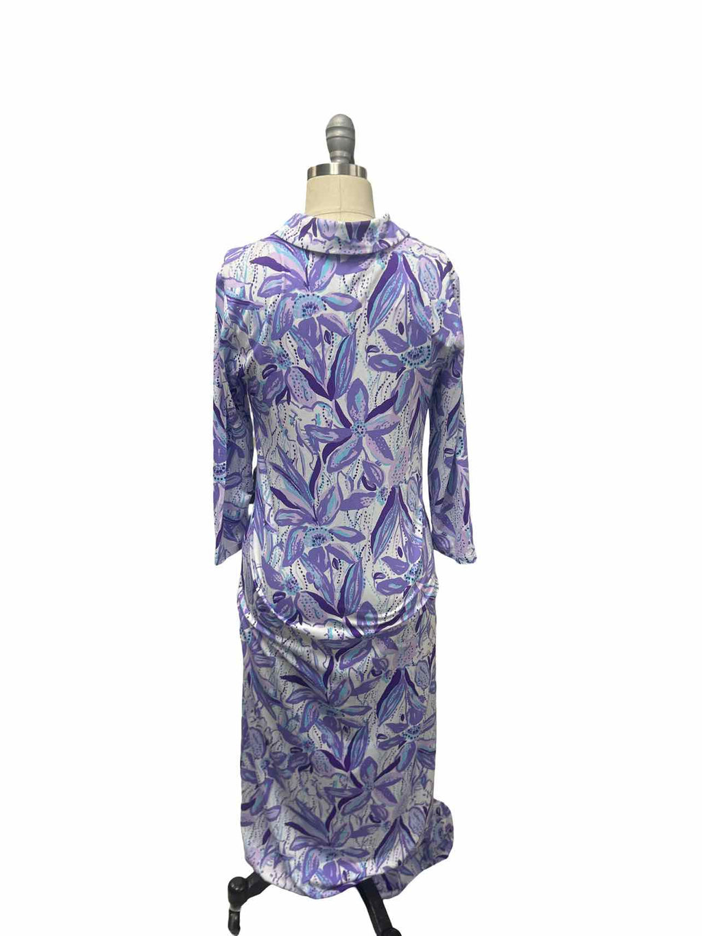 LILLY PULITZER  NWT BERKELY MAXI TROPICAL PURPLE ELEPHANT IN THE BLOOM PATTERN SIZE: S