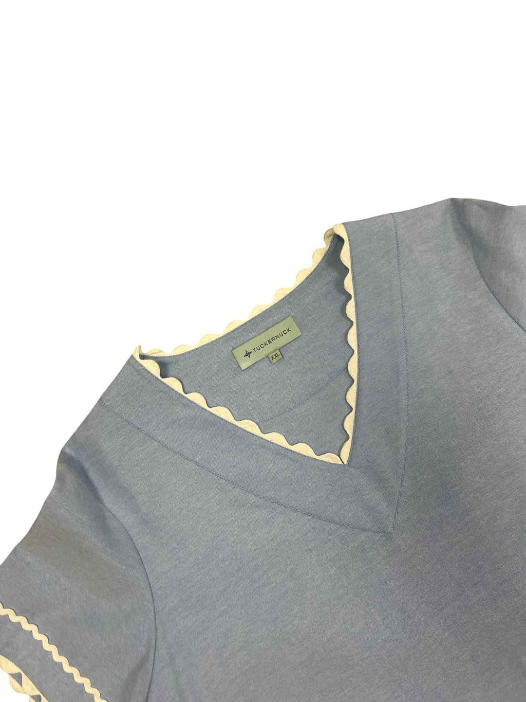 TUCKERNUCK RIC RAC TRIM SS TOP SIZE: 2X