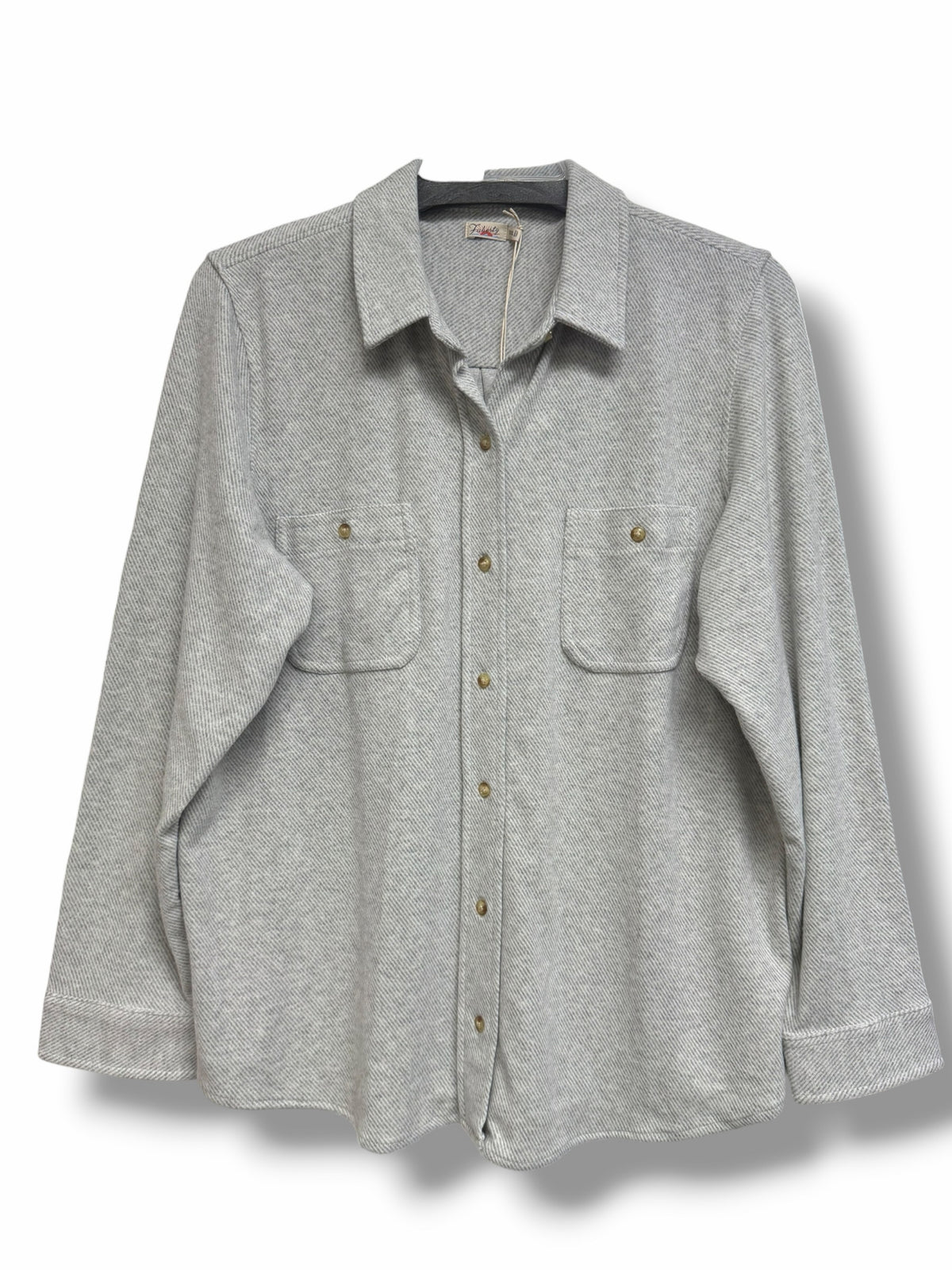 NWT WOMEN'S FAHERTY LEGEND LIGHT GRAY SWEATER SHIRT SIZE XXL
