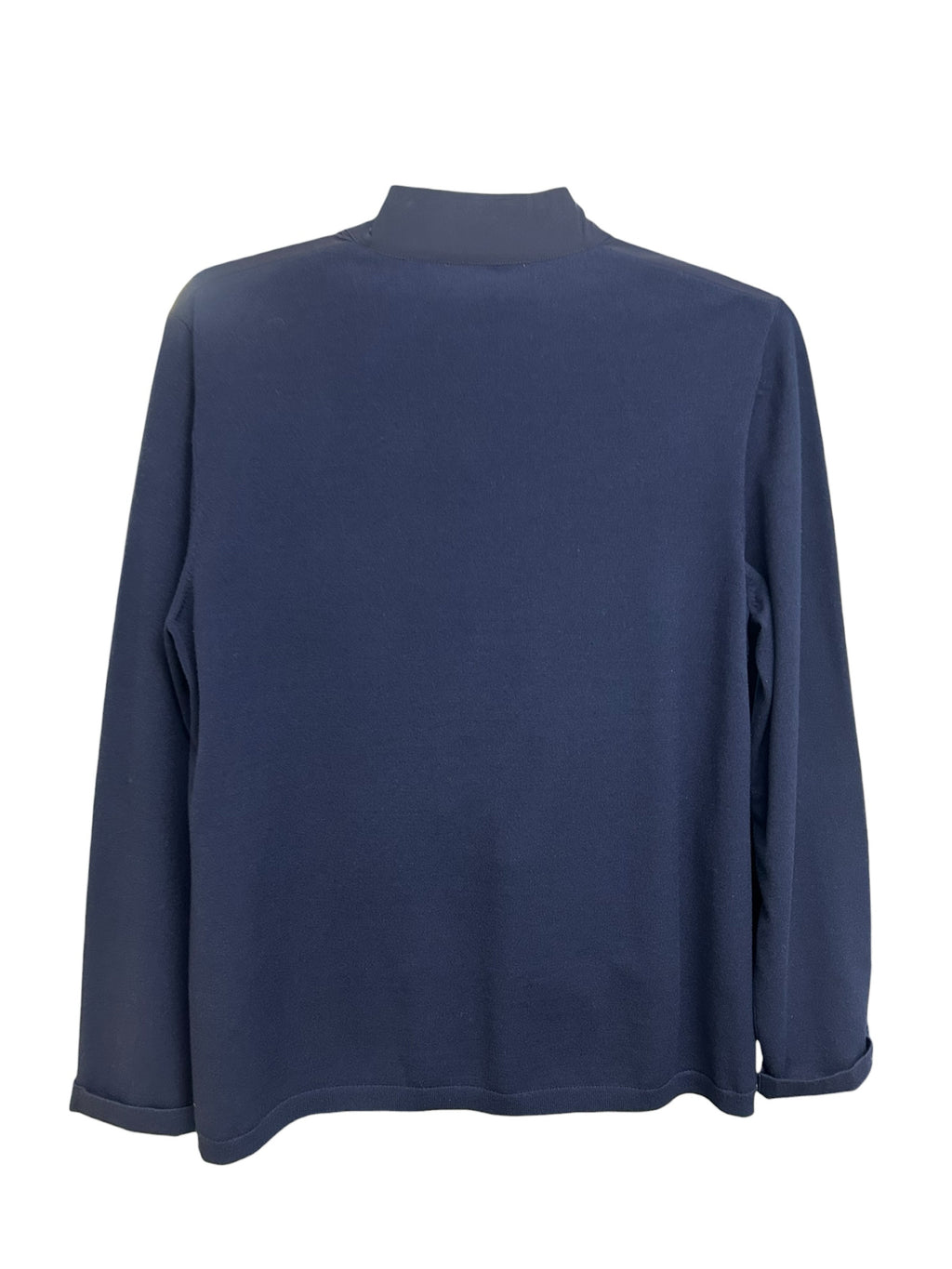 THEORY BELLVILLE FINE BILEN MIXED MEDIA FULL ZIP SWEATER JACKET SIZE XL