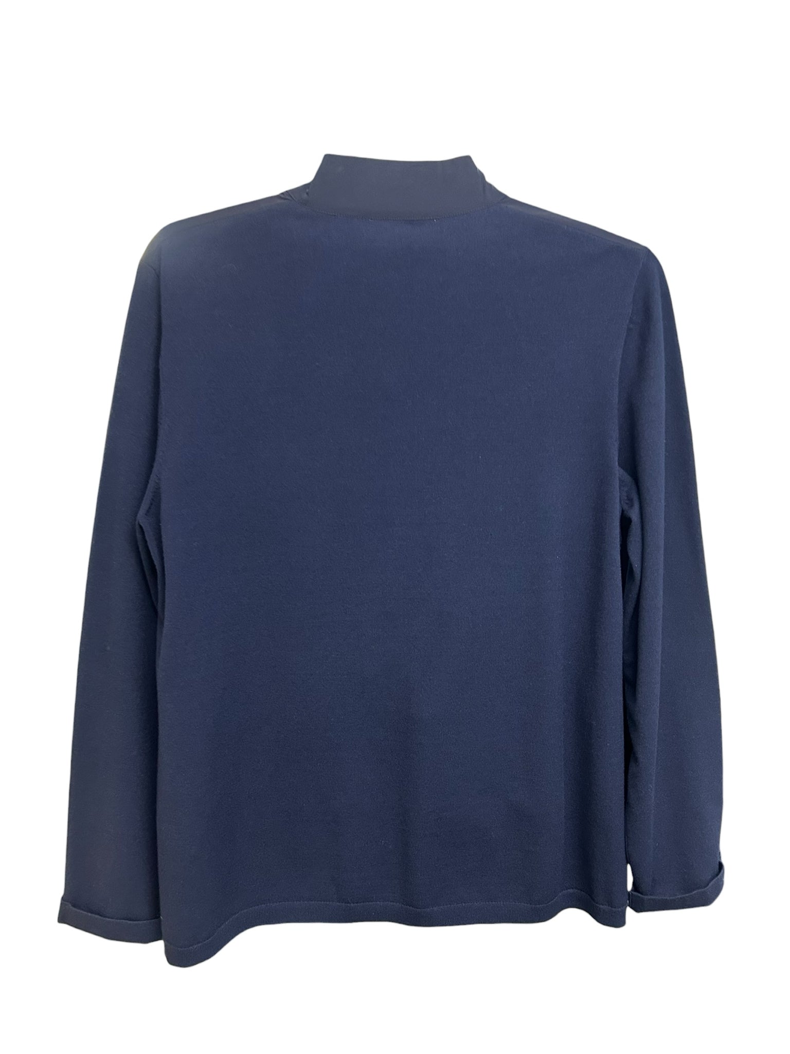 THEORY BELLVILLE FINE BILEN MIXED MEDIA FULL ZIP SWEATER JACKET SIZE XL