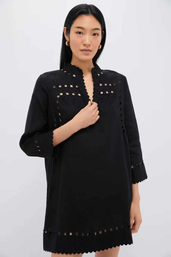 TUCKERNUCK CUTOUT DAWSON TUNIC 100% LINEN SIZE: XXL