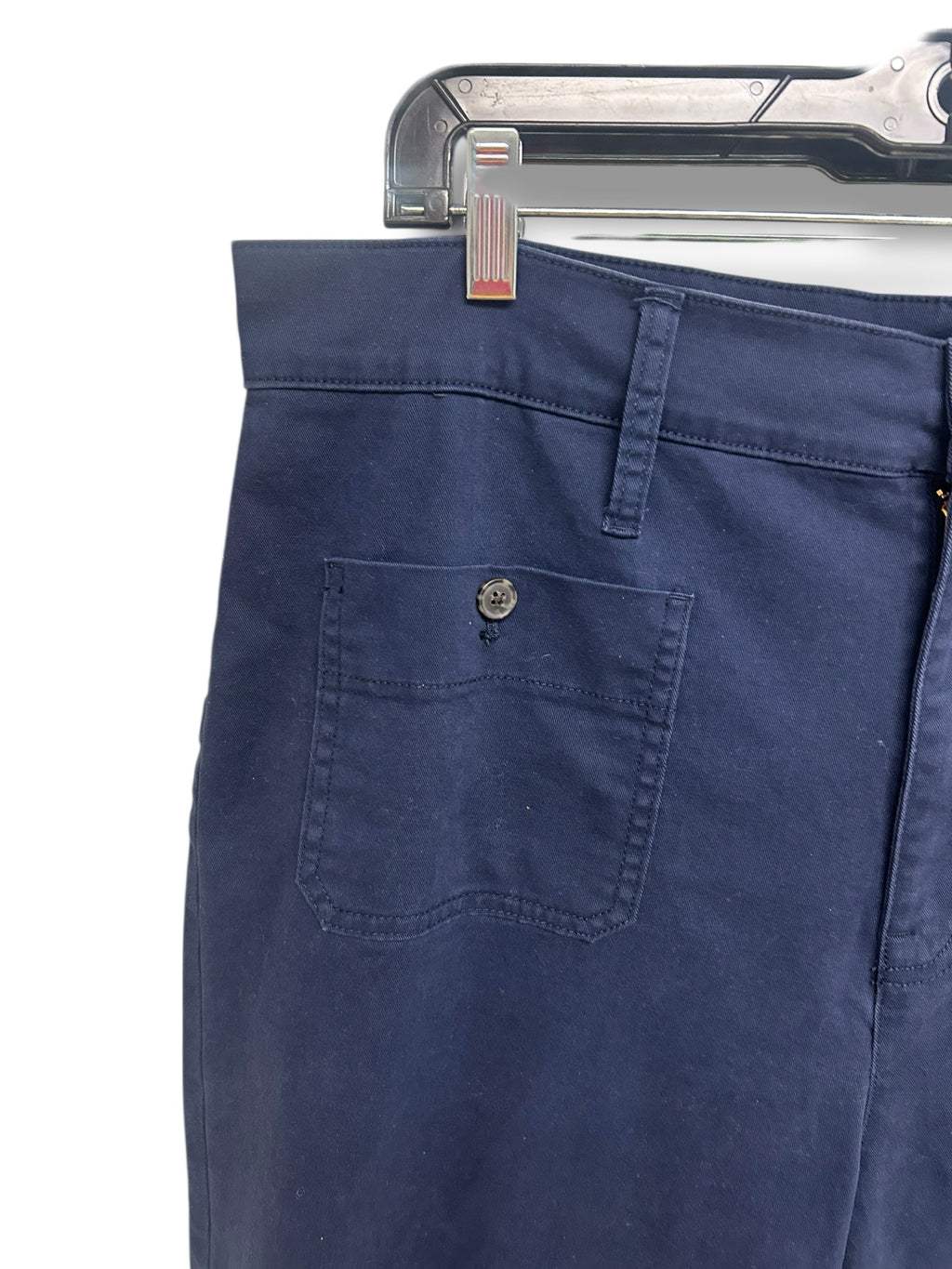 JCREW SAILOR SLIM WIDE LEG CHINO PANTS NAVY  SIZE 34