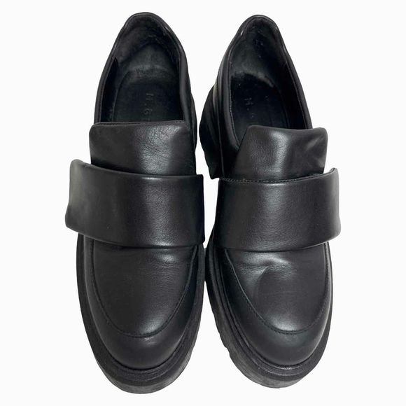 M.GEMI FRANCA LUG SOLE BLACK LOAFER SIZE 39