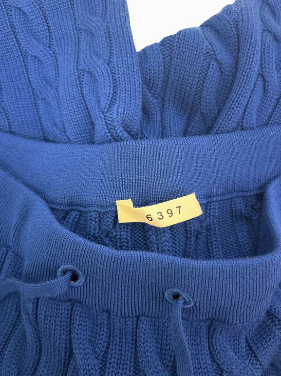 6397 CABLE SHORTS BRIGHT BLUE SIZE: XS