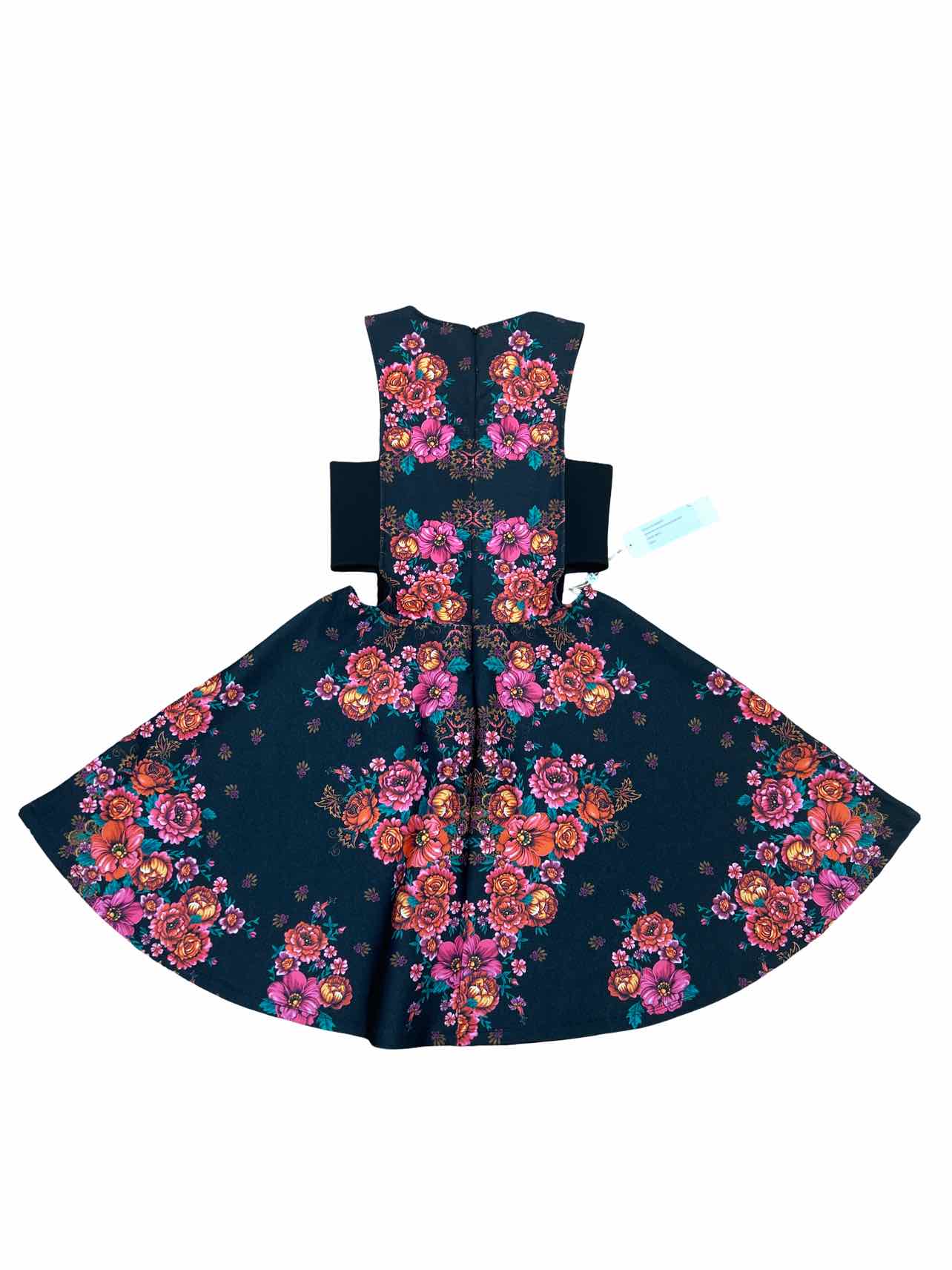 RONNY KOBO NEW! FLORAL CUT OUT SCUBA MINI DRESS SIZE: S