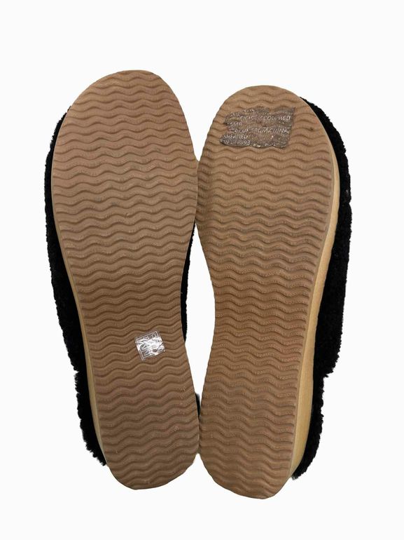 EILEEN FISHER CURLY SHEARLING CLOG WOOD SOLE SIZE: 11