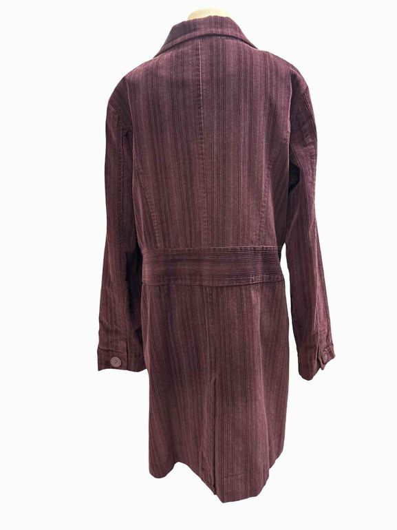 JJILL  CORDUROY BUTTON-DOWN CAR COAT SIZE: M