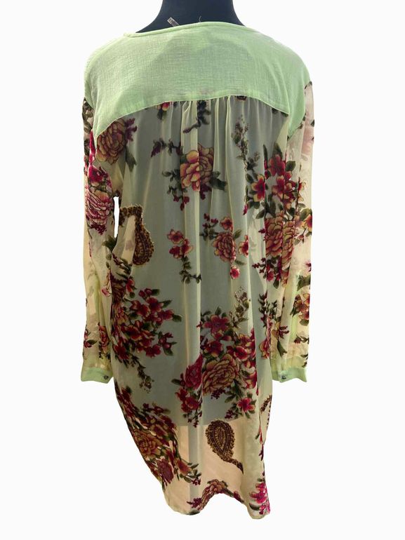 ARATTA NEW! DREAMY VELVET TUNIC VELVET SAGE SIZE: M