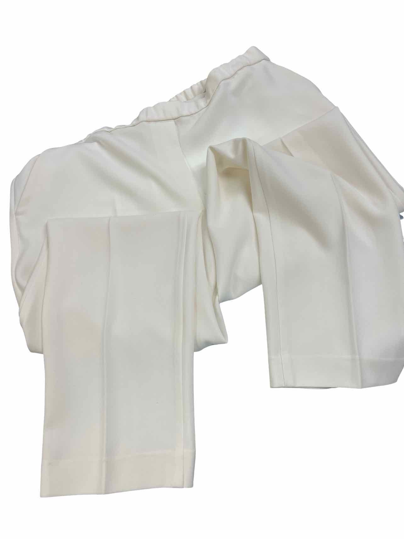 THEORY TREECA ADMIRAL CREPE CROP PANT IN RICE SIZE 8