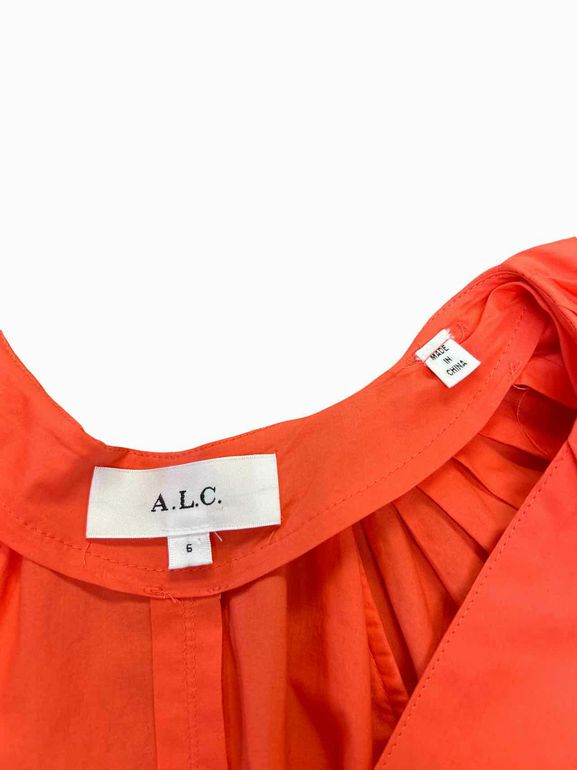 A.L.C.  HALEY SPICED CORAL MINI DRESS SIZE: 6