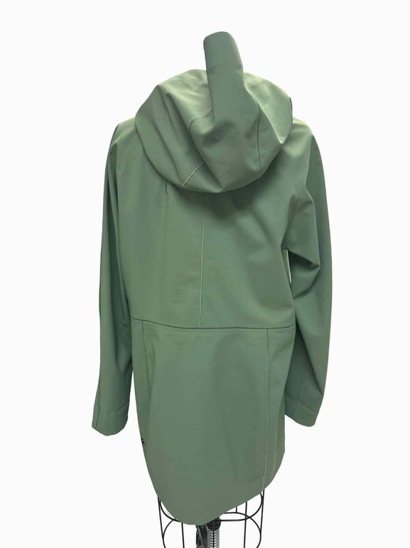 LULULEMON  GLYDE ALONG SOFTSHELL JACKET IN GREEN TWILL SIZE: 12