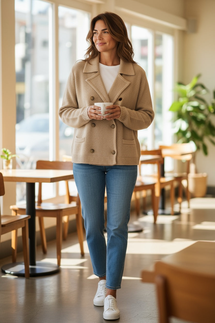 NWT JCREW MARIELLE CROPPED CARDIGAN CARMEL KNIT SIZE MEDIUM