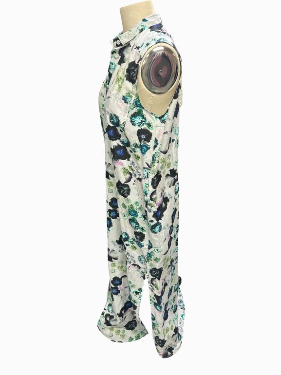 RAQUEL ALLEGRA HIGHLAD DRESS IN WHITE FLORAL SIZE: 00