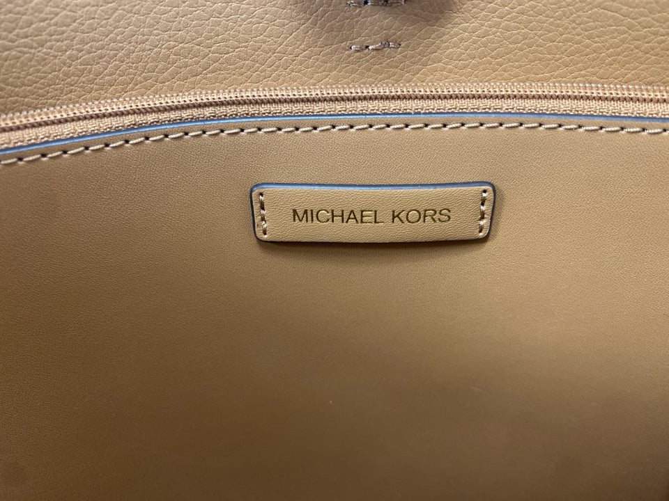 NWT MICHAEL KORS REED LARGE BELTED LEATHER TOTE IN DEER
