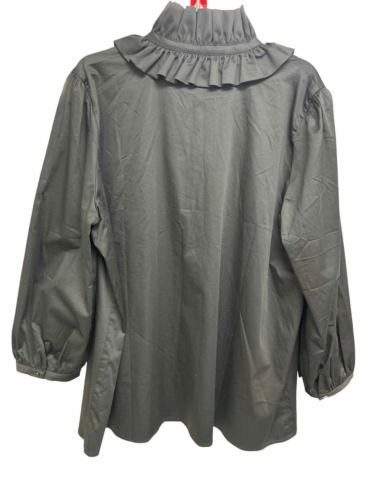 TUCKERNUCK RUFFLE NECK BOUVIER BLOUSE SIZE: XXXL