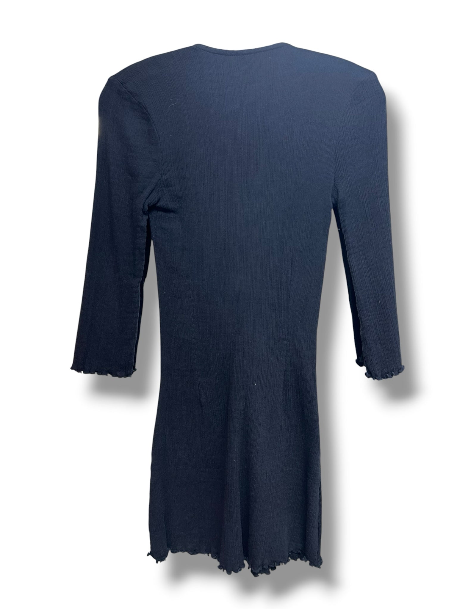 NWT FREE PEOPLE KIANNI BLACK TIE FRONT MINI DRESS SIZE SMALL