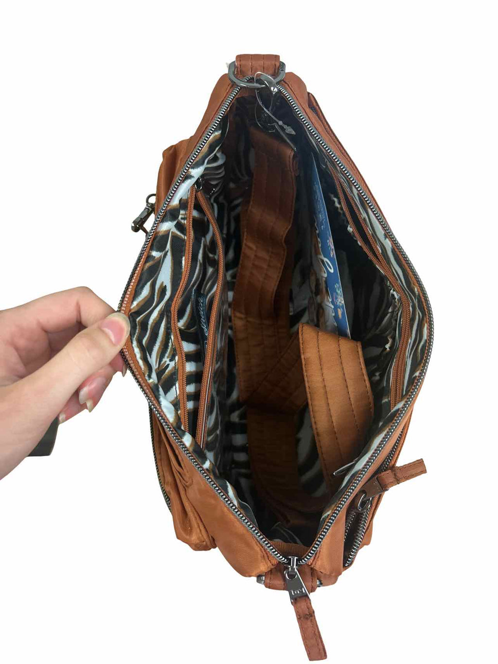 LUG NWT! STRETCH LE CROSSBODY IN COPPER BROWN