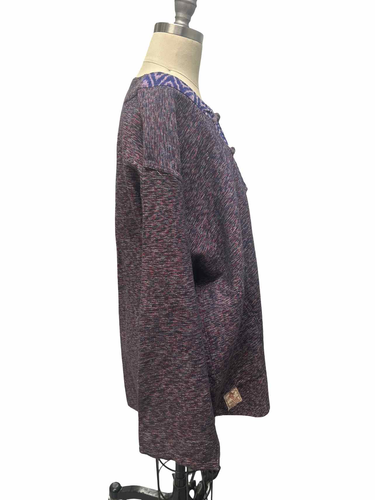 CAMP PEACE COTTON HAND MADE THAILAND TOGGLE TUNIC SIZE: L