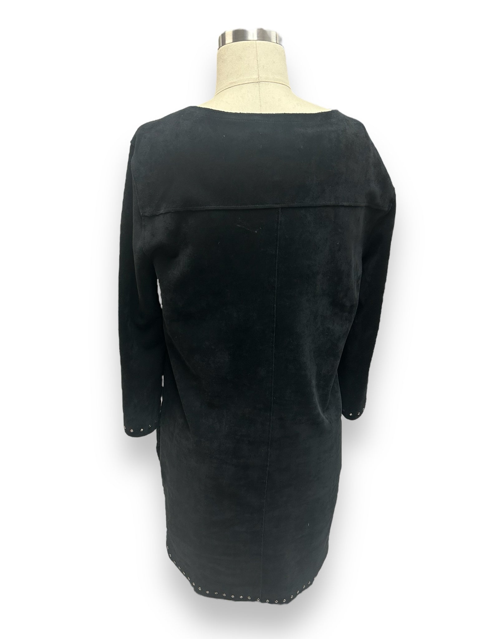 VELVET BY GRAHAM AND SPENCER BLACK SUEDE RALEIGH SHIFT DRESS SIZE XS
